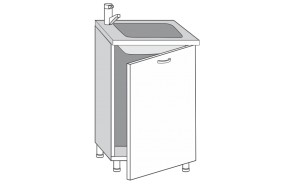 2.50.1мн Грейс Шкаф-стол под мойку с одной дверцей  в Асбесте - asbest.mebel-e96.ru | фото